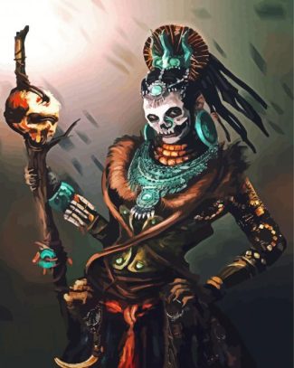 Skull Jester diamond painting