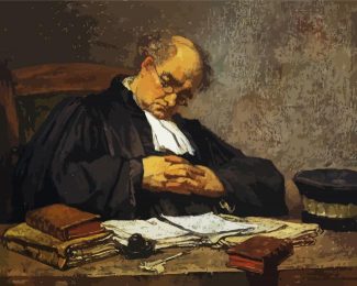 Sleepy Judge diamond painting