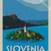 Poster Slovenia diamond painting