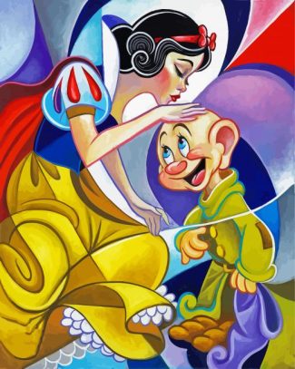 Snow White And Dopey diamond painting