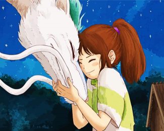 Spirited Away Chihiro And Haku diamond painting