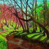 Spring Forest Creek diamond painting