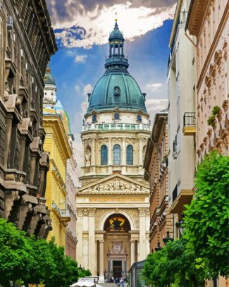 St Stephen Basilica Budapest diamond painting