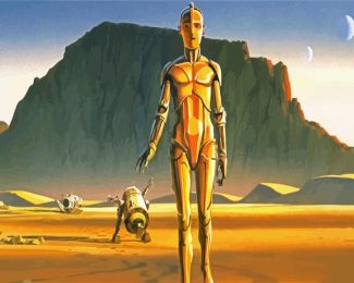 Star Wars C3po Robot diamond painting