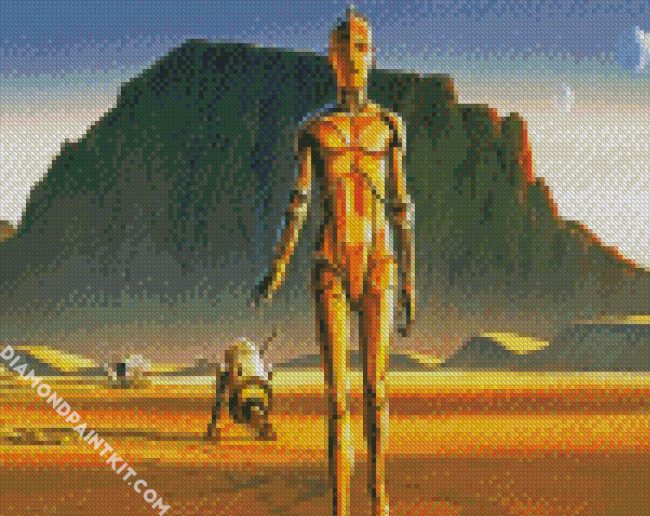 Star Wars C3po Robot diamond painting