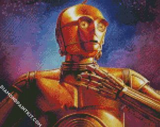 Star Wars C3po diamond painting