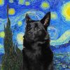 Starry Night Australian Kelpie diamond painting