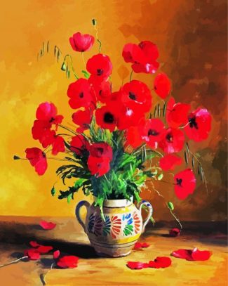 Still Life Coquelicot Poppies diamond painting