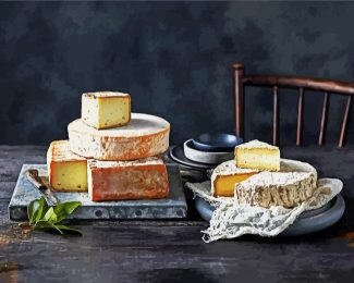 Still Life Cheese diamond painting