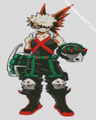 Strong Bakugo Anime Character diamond painting