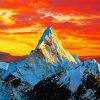 Sunset At Mt Himalayas diamond painting