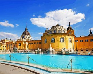 Szechenyi Thermal Bath Budapest diamond painting