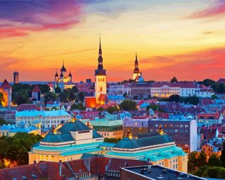 Tallinn Estonia diamond painting