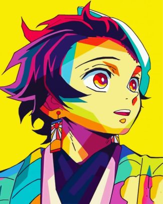 Tanjirou Pop Art diamond painting