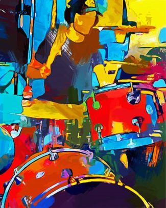 The Abstract Drummer diamond painting