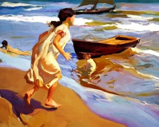 The Bathing Hour Sorolla diamond painting