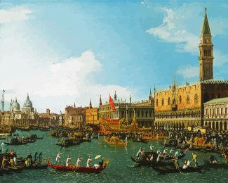 The Bucintoro By Canaletto diamond painting