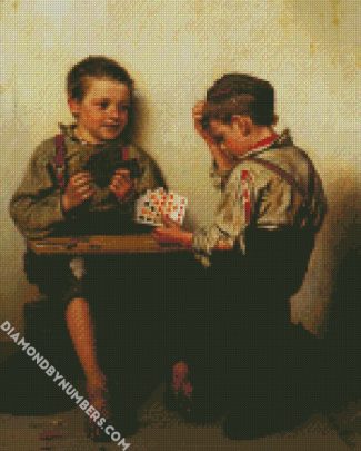 The Card Players diamond painting