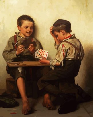 The Card Players diamond painting