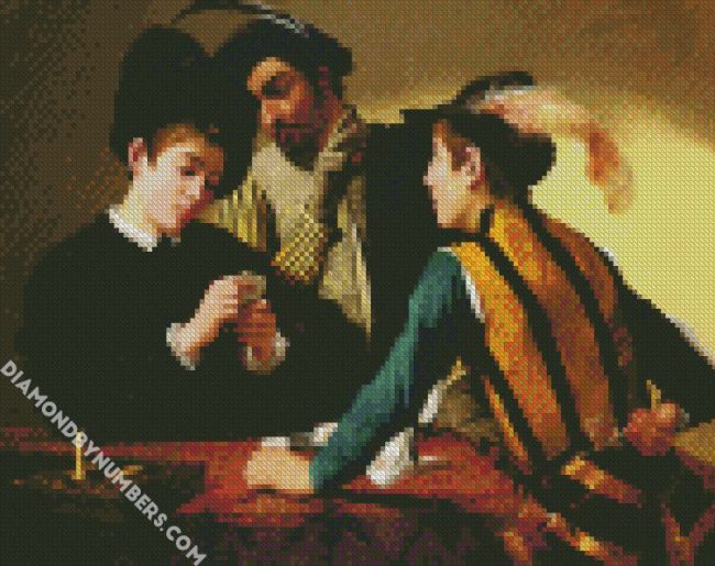 The Cardsharps Caravaggio diamond painting