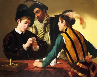 The Cardsharps Caravaggio diamond painting