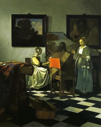 The Concert By Vermeer diamond painting