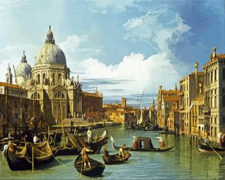 The Entrance To The Grand Canal Venice Canaletto diamond painting