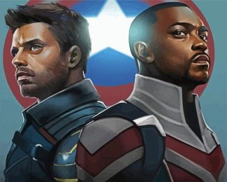 The Falcon And The Winter Soldier Art diamond painting