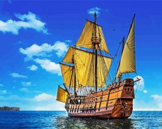 The Galleon Ship diamond painting