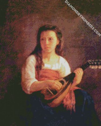 The Mandolin Player By Cassat diamond painting