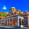 The Monastery Of Saint Ivan Of Rila Bulgaria diamond painting