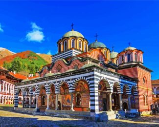 The Monastery Of Saint Ivan Of Rila Bulgaria diamond painting