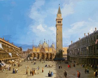 The Piazza San Marco In Venice Canaletto diamond painting