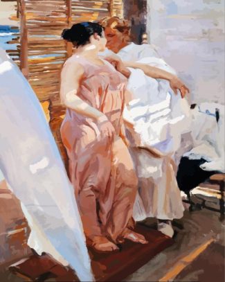 The Pink Robe Sorolla diamond painting