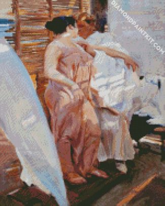 The Pink Robe Sorolla diamond painting