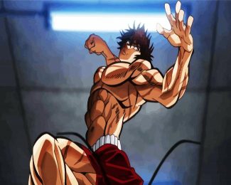 The Strong Baki The Grappler diamond painting