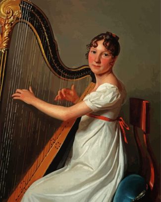 The Young Harpist diamond painting