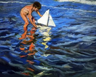 The Young Yachtsman Sorolla diamond painting