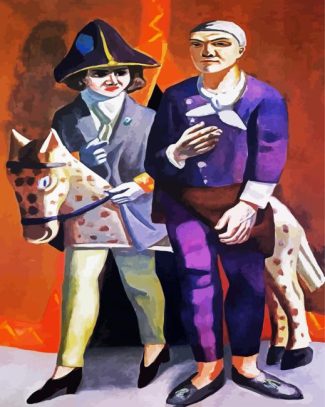 The Artist And His Wife By Beckmann diamond painting