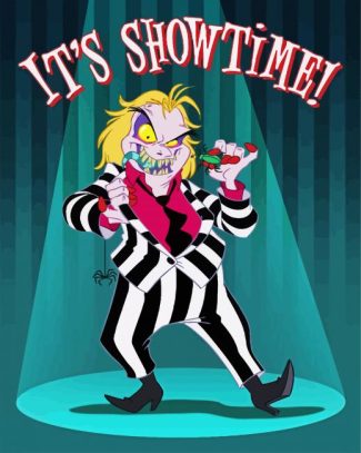 The Beetlejuice Show Time diamond painting