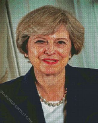 Theresa May diamond painting