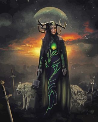 Thor Ragnarok Hela diamond painting