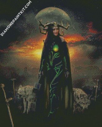 Thor Ragnarok Hela diamond painting