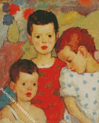 Three Brother Nicolae Tonitza diamond painting