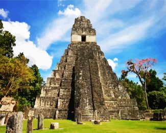 Tikal Guatemala diamond painting