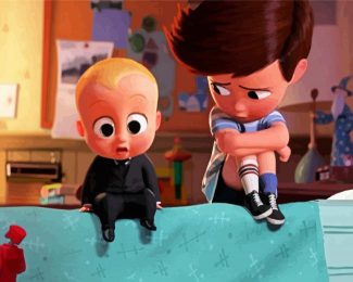 Tim Templeton And Boss Baby diamond painting