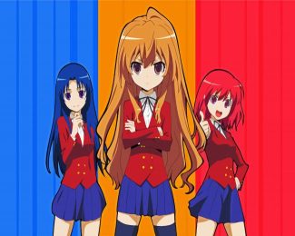 Toradora Characters Anime diamond painting