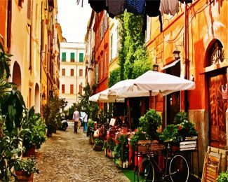 Trastevere Italy Europe diamond painting