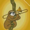 Trombone Sloth diamond painting