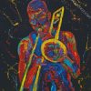 Trumpet Player diamond painting